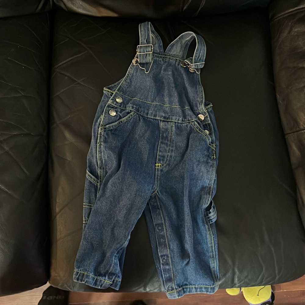 Baby boy blue Jean overalls